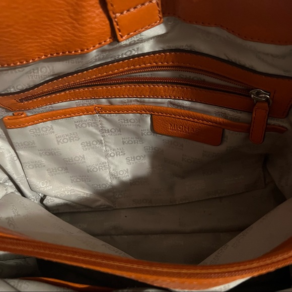 Michael Kors Orange Hamilton Satchel - Picture 4 of 13